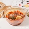 Golden glass cups, bowls, plates, petal bowls, salad bowls, Western plates, household water cups, event gifts Application Scenario